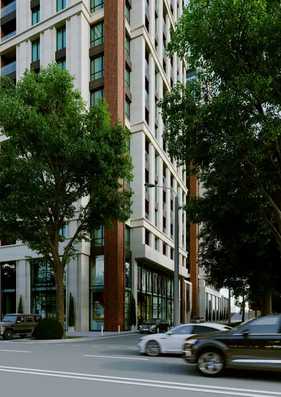 CGI exterior view of the Brooklyn residential complex, view 13